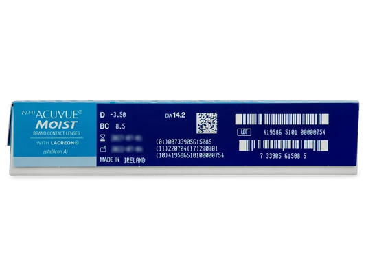 Acuvue Moist with LACREON Contact Lenses - Daily- Pack OF 90