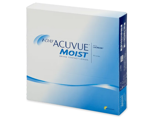 Acuvue Moist with LACREON Contact Lenses - Daily- Pack OF 90