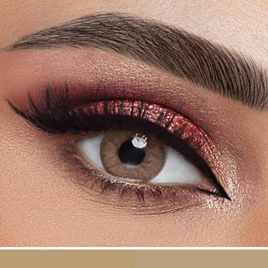 Rosa Belle Colored Lenses (HAZEL ROSETTE) Contact Lenses - Monthly - Pack of 2