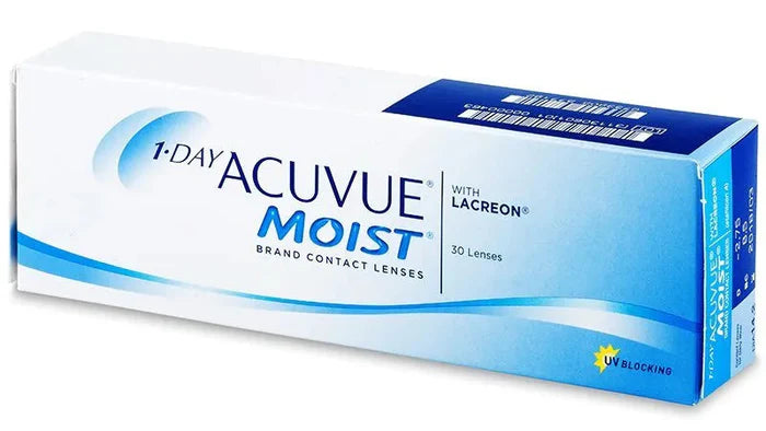 Acuvue Moist with LACREON Contact Lenses - Daily- Pack Of 30